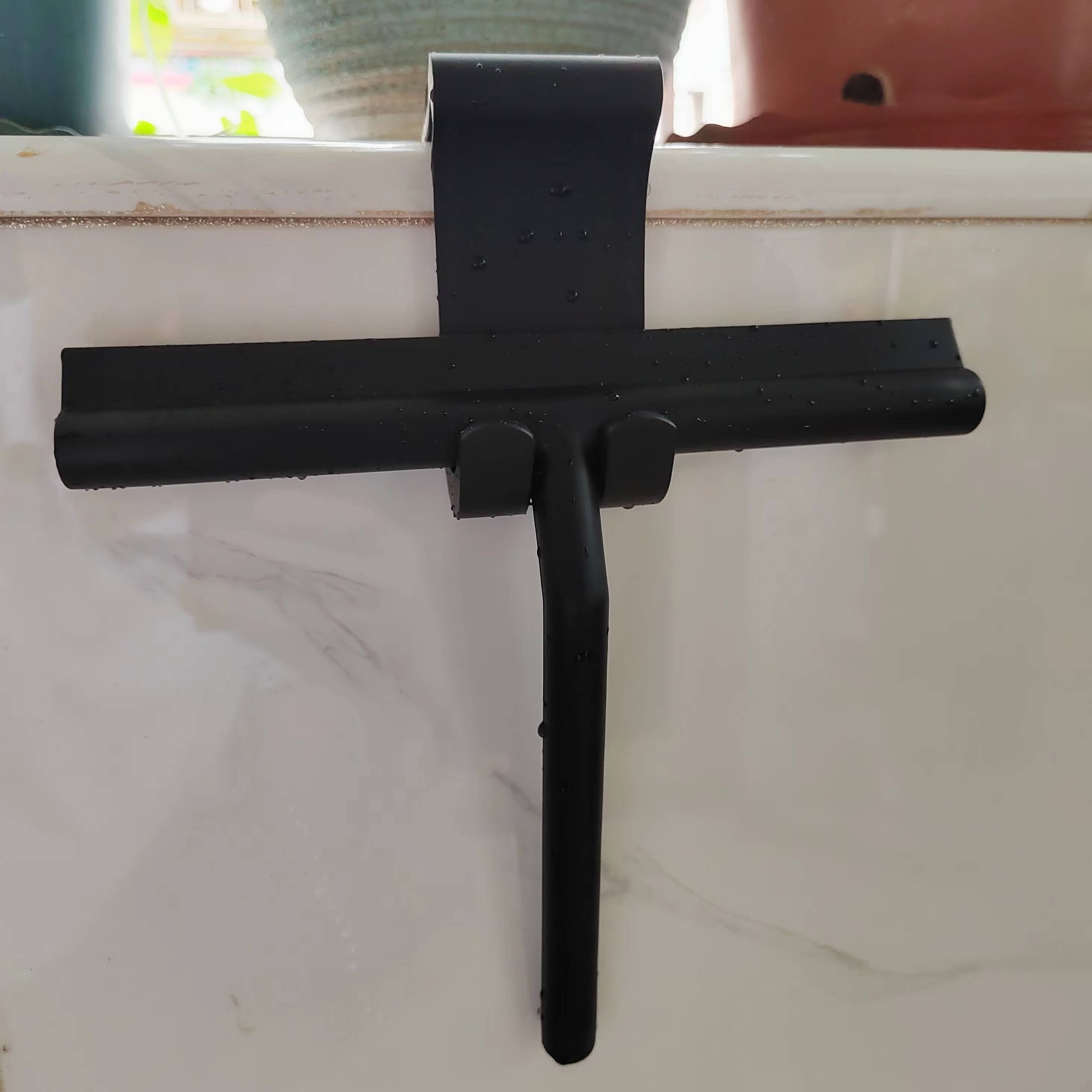 TEMU Window And Car Glass With Hook - Silicone Window Wiper - Shower Squeegee For Glass Doors - Glass Squeegee Bathroom Shower - Window Squeege