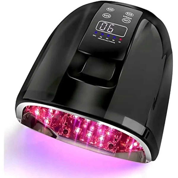 90W Rechargeable Nail Lamp with Mirror Bottom Cordless LED Light for Acrylic Nails Manicure Machine Wireless Nail UV LED LampCL240731