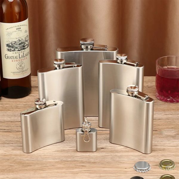 Stainless Steel Hip Flask Portable Liquor Leakproof Drinking Bottle Alcohol Wine Whiskey Holder Drinkware Wedding Party 241018