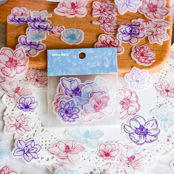 24 Stück Retro-Scrapbookpapier.