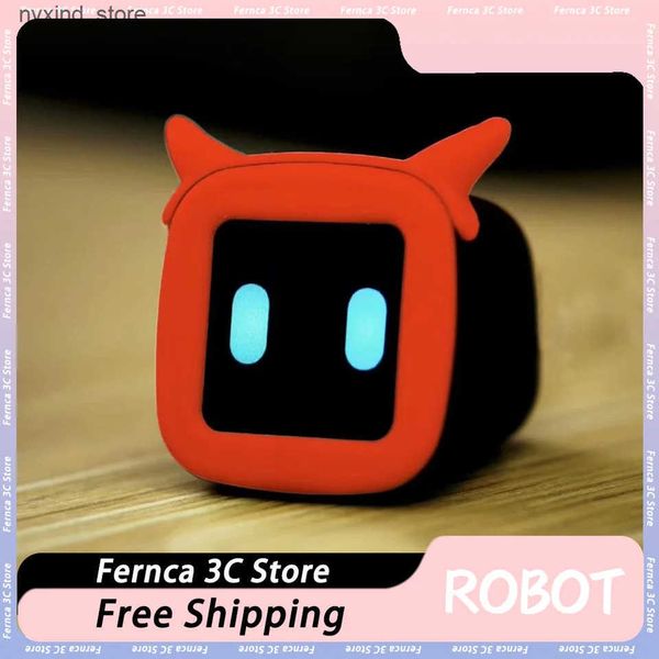 Electronics Robots Car Little Nomi Companion Robot Car Cute Mini Robots Car Emotion Type-C Charging Accessories Car Decoration Customize Gif