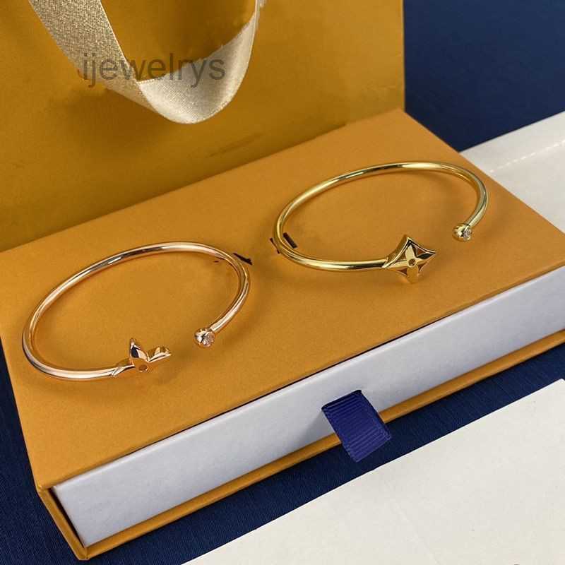 Designer Jewelrys With BOX designer open bangle gold rose gold bracelet jewlery for women men bangle stainless steel jewellery Not allergic designer