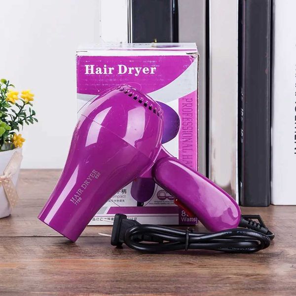 Hair Dryers Mini Professional Hair Dryer Collecting Nozzle 220V US Plug Foldable Travel Household Electric Hair Blower G240805