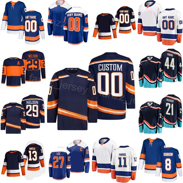 Hockey 2024 Stadium Series 13 Mathew Barzal Jersey 29 Brock Nelson 8 Noah Dobson 21 Kyle Palmieri 27 Anders Lee 30 Ilya Sorokin Casey Cizika
