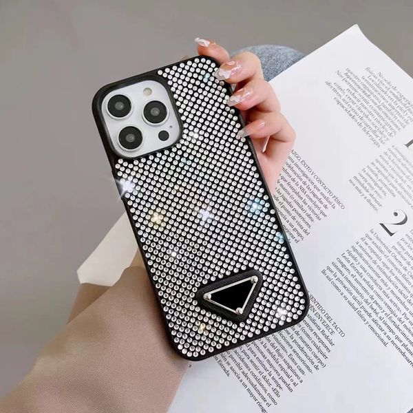 Bling Diamond Designer Phone Case for Apple iPhone 16 Pro Max Case 15 14 Plus 13 12 Luxury Rhinestone Crystal Glitter Sparkling Velvet Lined