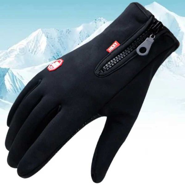 Winter Warm Cycling Gloves Bicyc Warm Touchscreen Full Finger Glove Waterproof Outdoor Bike Skiing Fishing Motorcyc RidingXJ241118