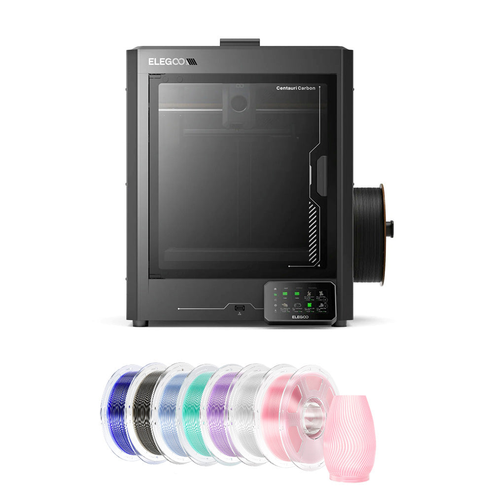 Filament PLA haute vitesse Elegoo Centauri Carbon pour imprimante 3D (7 kg) - 1 kg (rouge-bleu-couleur chair-vert-jaune-orange-rose)