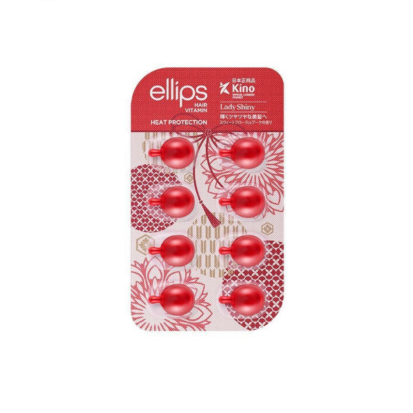 ELLIPS - Hair Vitamin Heat Protection - 8pcs - Lady Shiny (Red)