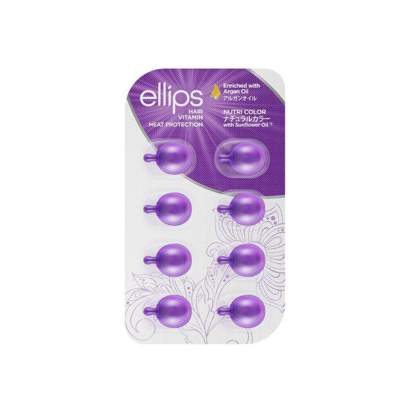ELLIPS - Hair Vitamin Heat Protection - 8pcs - Nutri Color (Purple)