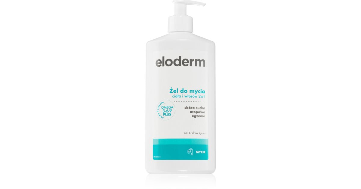 Eloderm Cleansing Shower Gel til Krop og Hår til Babyer 400 Stk