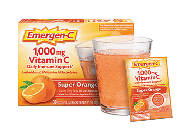 Emergen-C Oral Supplement, Orange Flavor, 0.3 oz Pkt, 30 Ct Box