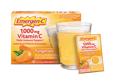 Emergen-C Oral Supplement, Tangerine Flavor, 0.3 oz Pkt, 30 Ct Box