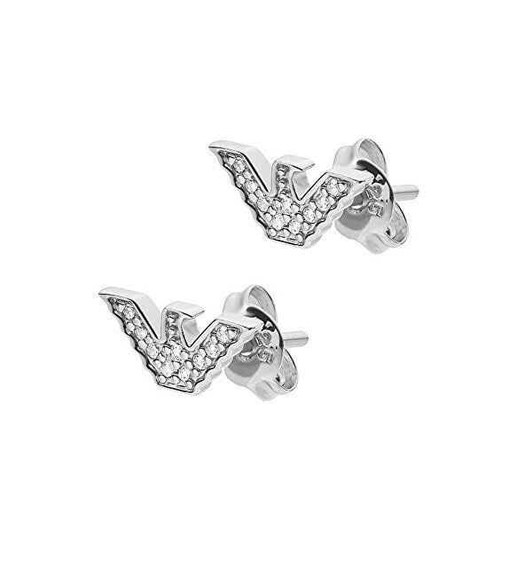 Emporio armani Glitter sølvøreringe EG3027040