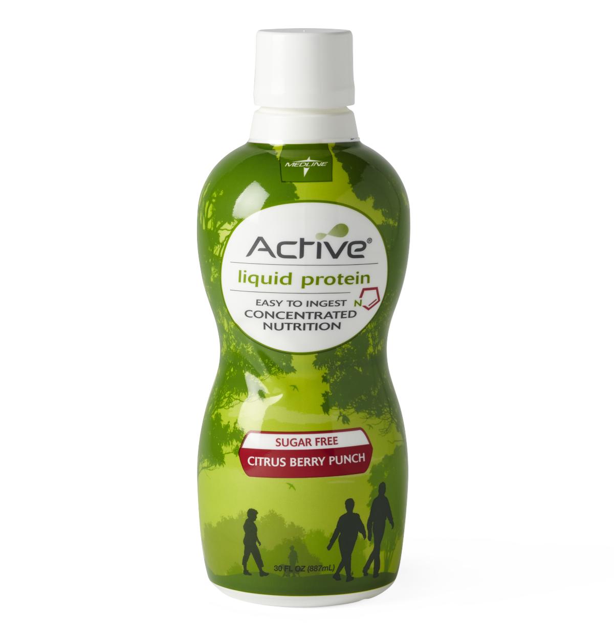 Active Liquid Protein Nutritional Supplement, Sugar-free Berry