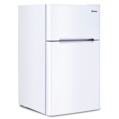 Costway 3.2 cu ft. Compact Refrigerator with Freezer
