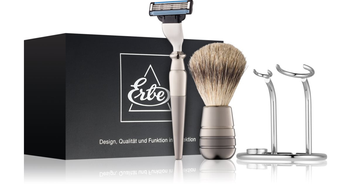 Erbe Solingen 6433 Mach 3 Titan Razor Shaving Kit For Men