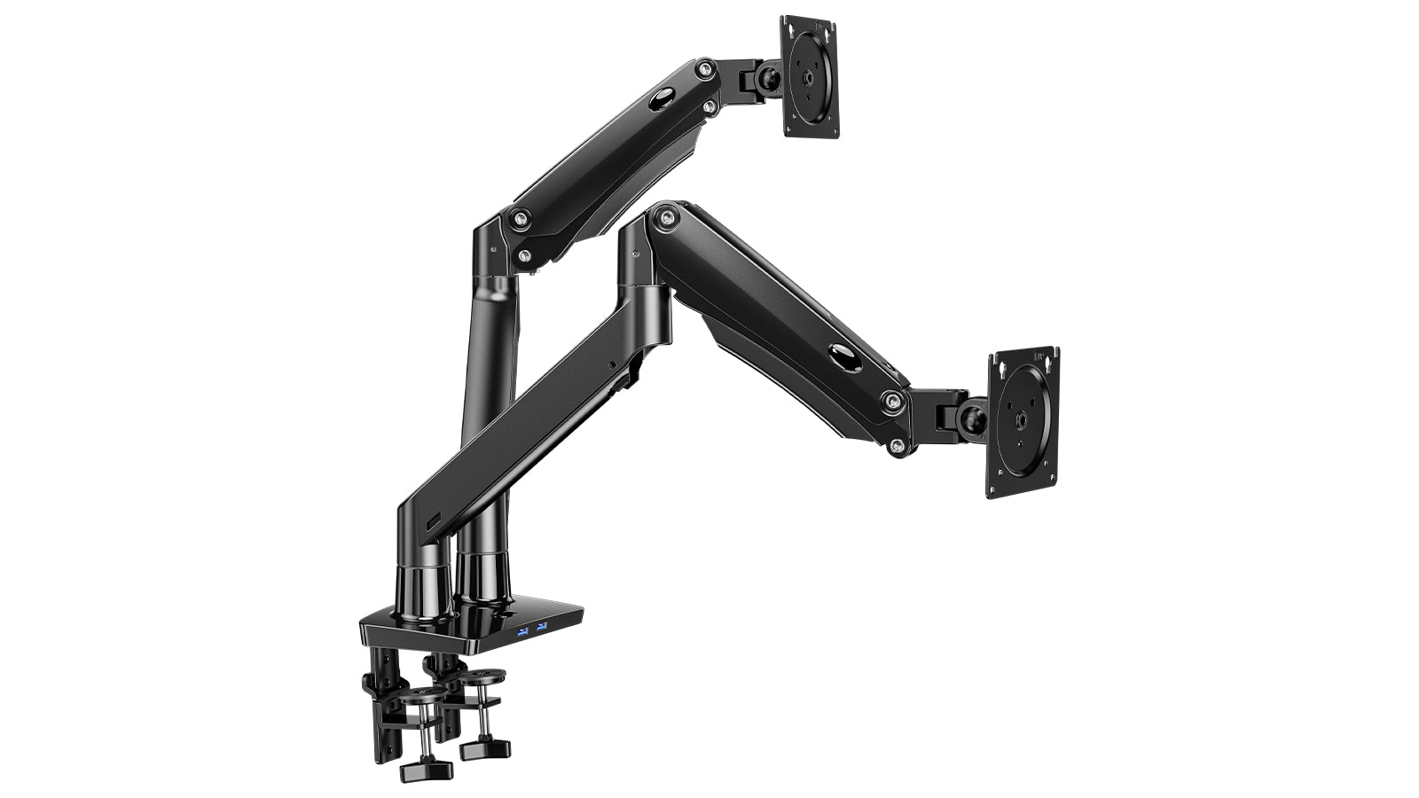 ErgoAV Gas Spring Desk Mount: For 2 Monitors 13" to 35"