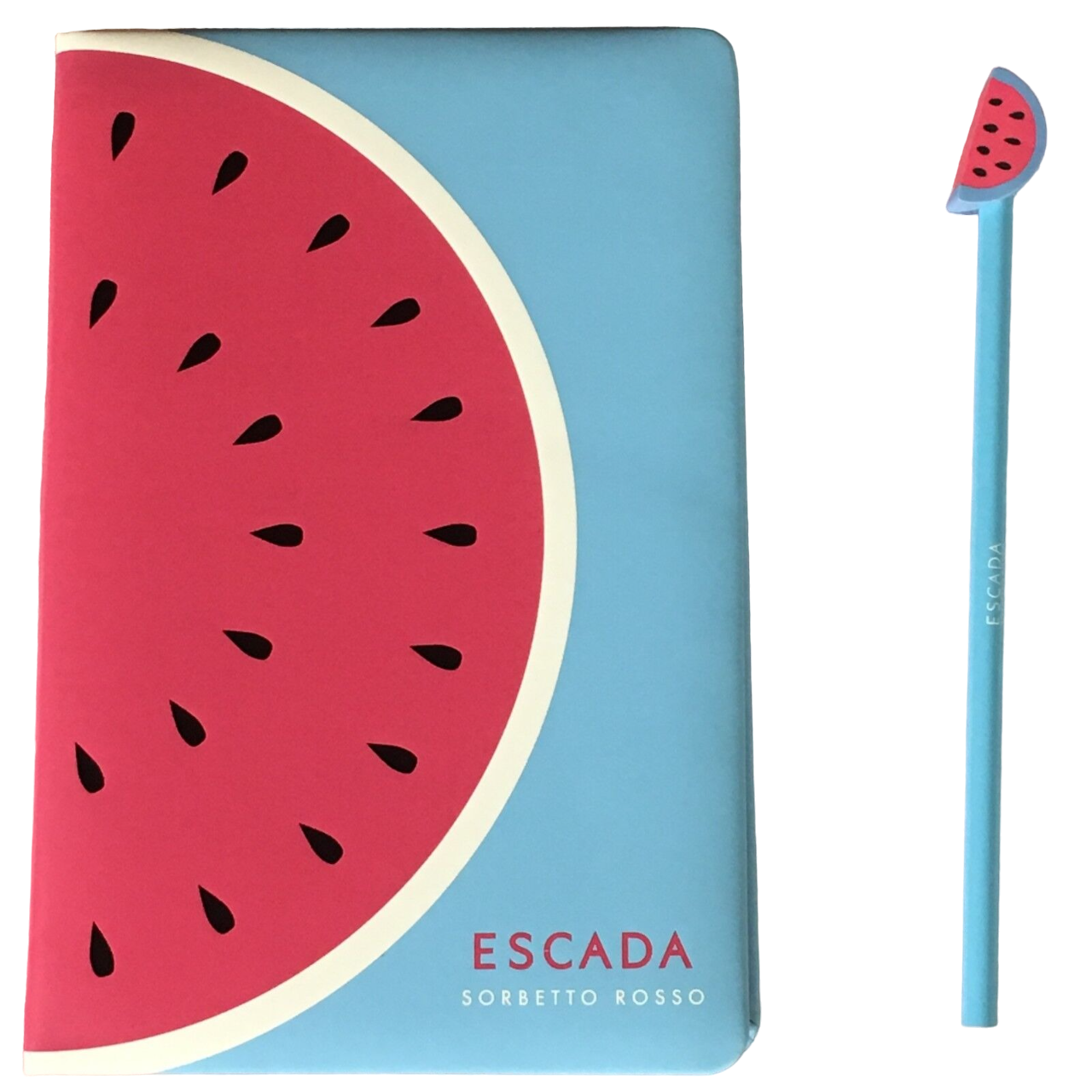 Escada, Summer Limited Edition - Sorbetto Rosso, GWP notebook, blue