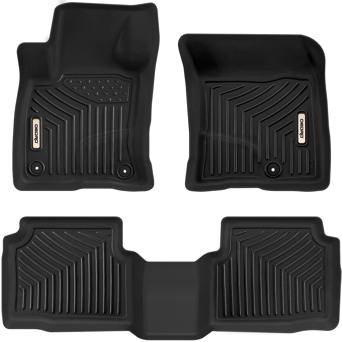 OEDRO Floor Mats for 2020-2025 Ford Escape (NOT Fit Hybrid Models), Custom Fit 1st & 2nd Row Floor Liners Set