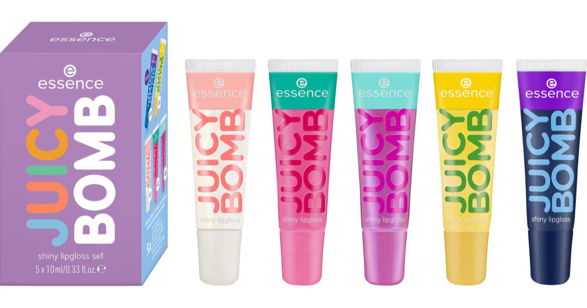 essence Juicy Bomb Sweet & Glossy Lip Gift Set! 5 pcs