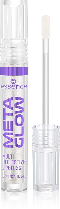 Essence Meta Glow Multireflektierender Lipgloss mit holografischem Effekt, Farbe 01 Cyber Space, 3 ml