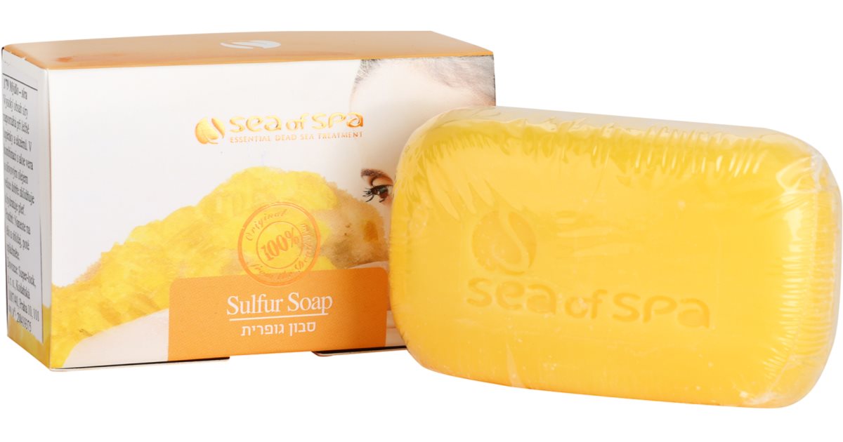 Sea of Spa Essential Dead Sea Solid Soap Treatment with Sulfur 125g