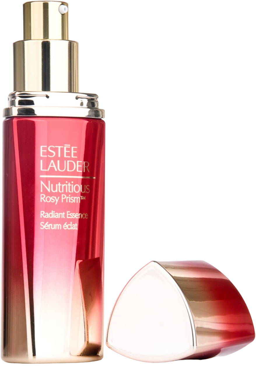 Estee Lauder Nutritious - Fuktighetsgivende og glattende morgenserum for ansiktet Rosenrød Prism Radiant Essence Nectar Infusion & Pink Peony Extract