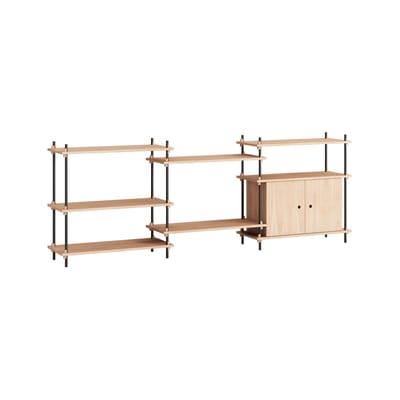 MOEBE - Etagère Shelving System - Bois naturel - MDF placage chêne