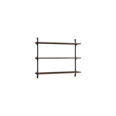 MOEBE - Etagère Wall Shelving - Marron - MDF placage chêne