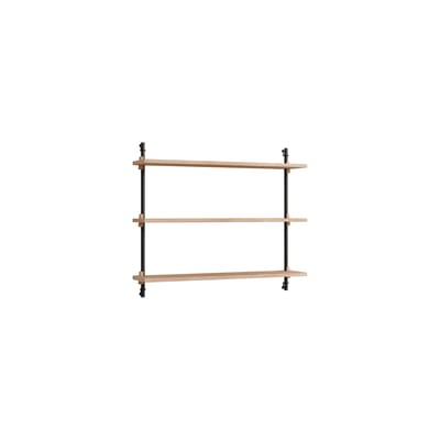MOEBE - Etagère Wall Shelving - Bois naturel - MDF placage chêne