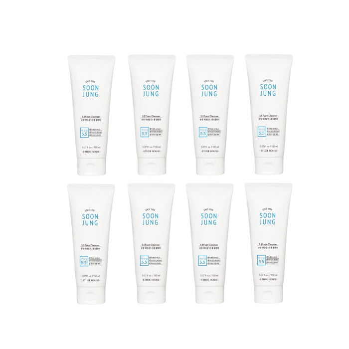 ETUDE - Soon Jung 5.5 Foam Cleanser - 150ML - White (8ea) Set