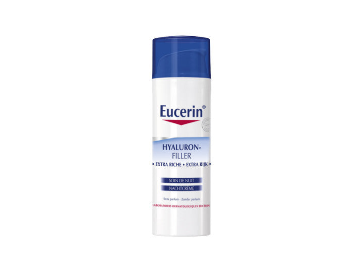 Eucerin Anti-Age Hyaluron-Filler Extra bohaté noční ošetření pro suchou až velmi suchou pleť 50 ml