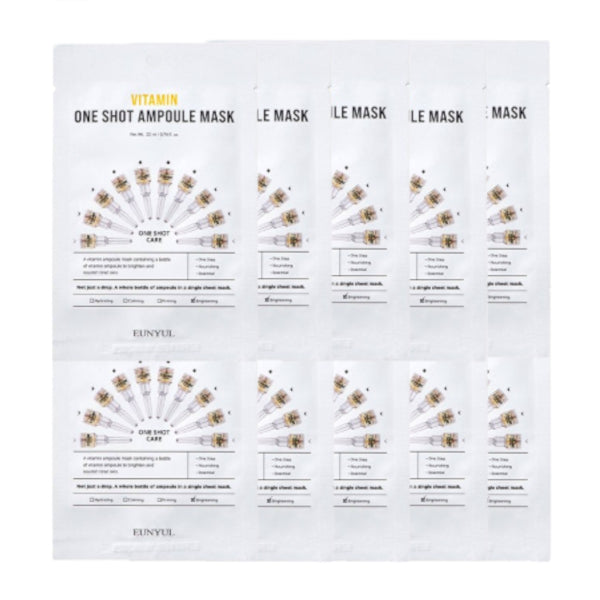 EUNYUL - Vitamin One Shot Ampoule Mask - 10pcs