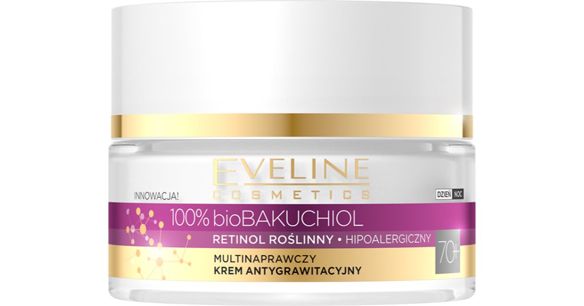 Eveline Cosmetics Bio Bakuchiol Crema Multicorectiva Impotriva Semnelor Imbatranirii 70+ 50 Ml