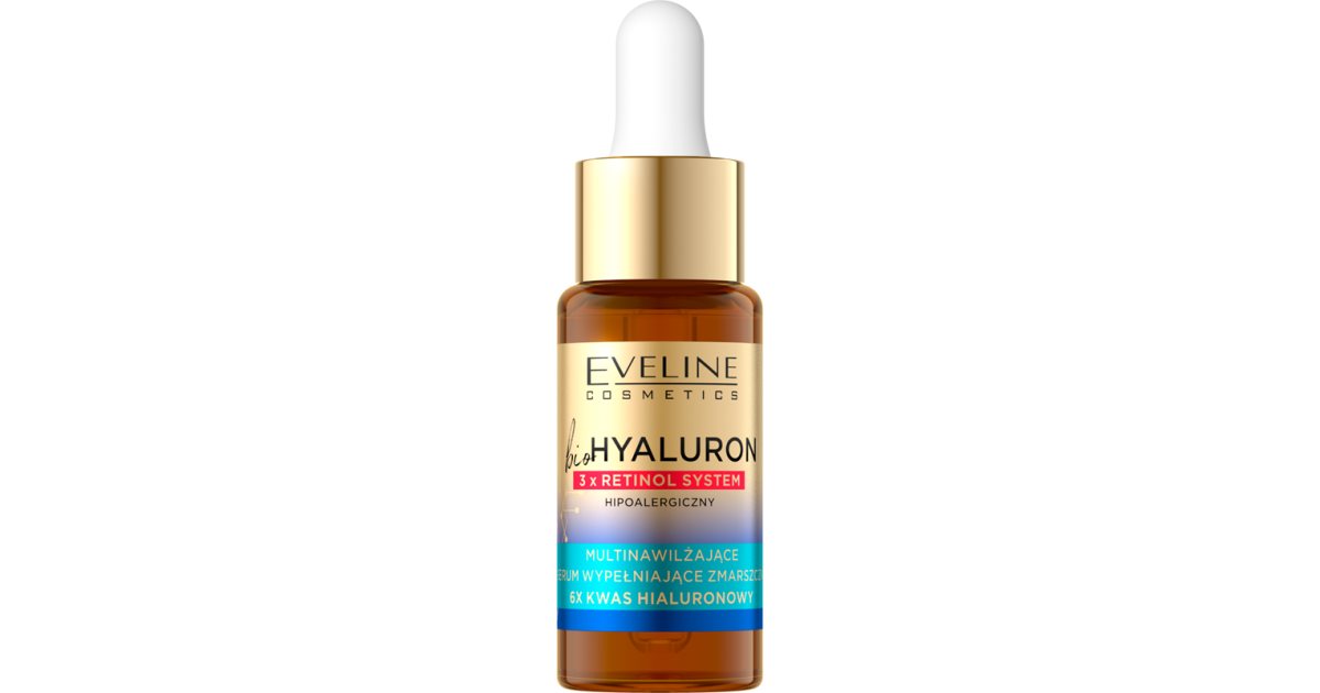 Eveline Cosmetics Bio Hyaluron 3X Retinol System Anti-Rynke Fyldningsserum 18 Ml