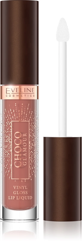 Eveline Cosmetics Choco Glamour Glansigt Moisturizing Lipstick Color 01 Ruby Chocolate 4,5 Ml