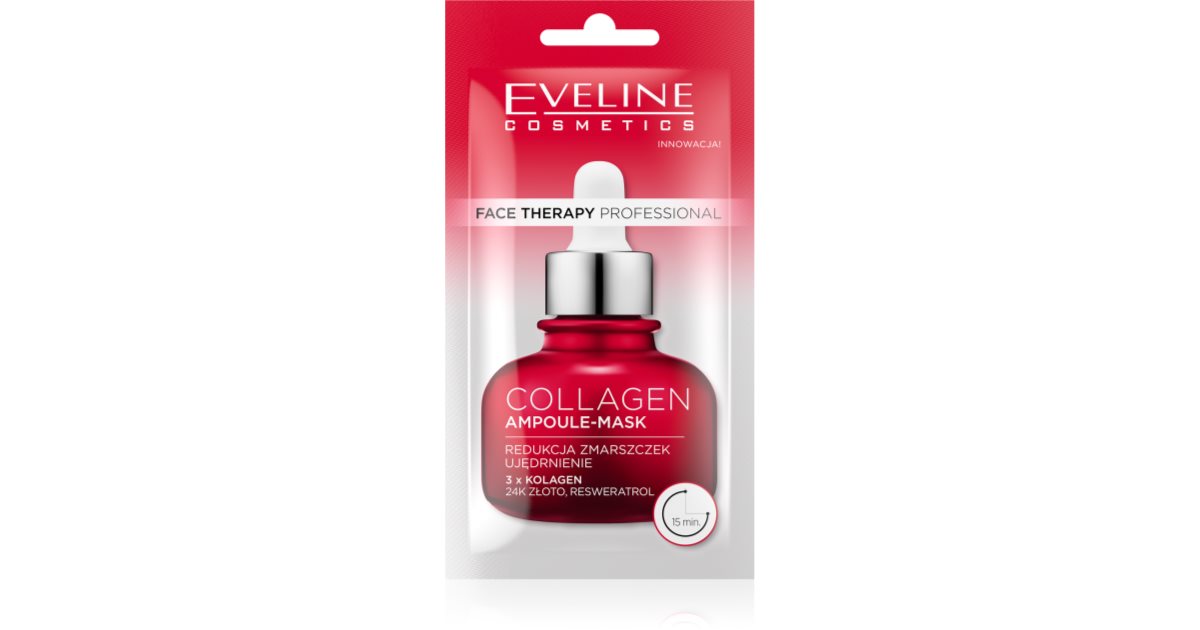 Eveline Cosmetics Ansiktsterapi Kollagenkrämmask för att återställa hudens fasthet 8 Ml