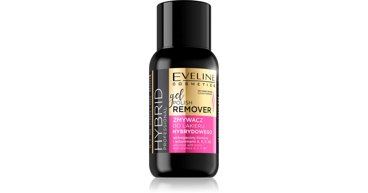 Eveline Cosmetics Hybrider professioneller Nagellackentferner mit den Vitaminen A und E 150 ml