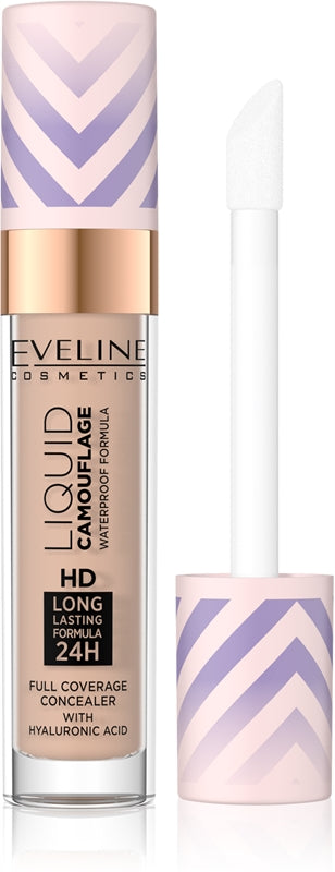 Eveline Cosmetics Lichid Camuflaj Waterproof Concealer Cu Acid Hialuronic Color 06 7,5 Ml