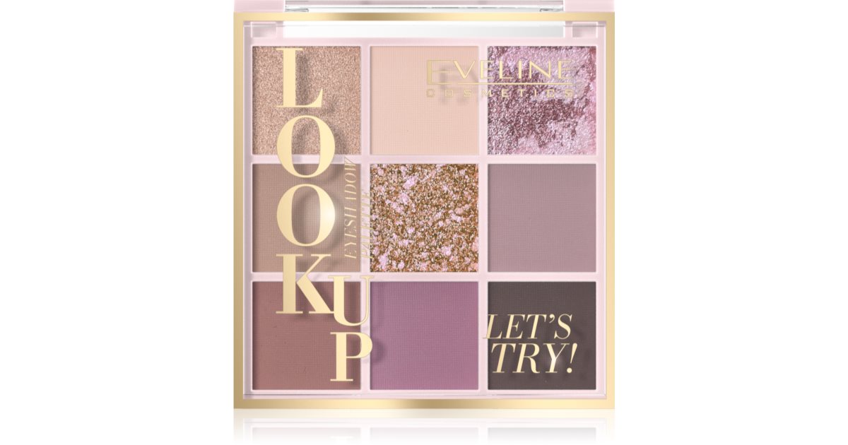 Eveline Cosmetics Schauen Sie nach, probieren wir es aus! Lidschattenpalette 10,8 g