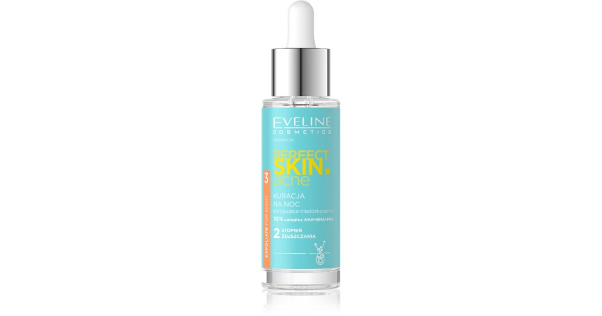 Eveline Cosmetics Perfect Skin .Acne Intensiv Night Treatment Against Skin Imperfections 30 Ml