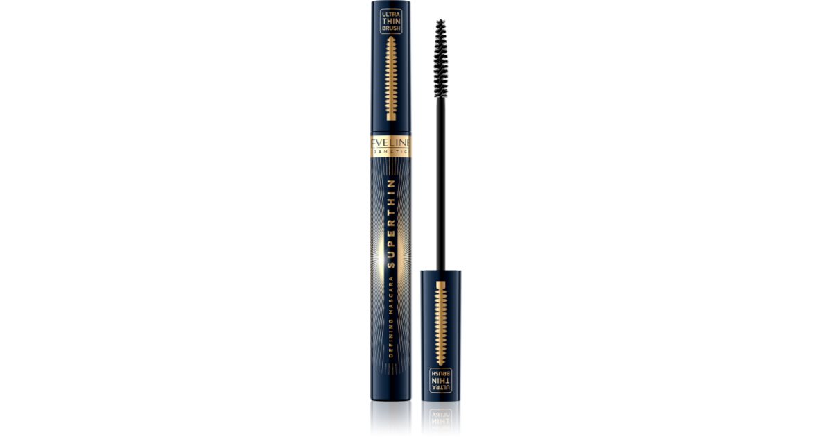 Eveline Cosmetics Superthin Mascara For Forlengede Og Separerte Øyenvipper 6 Ml