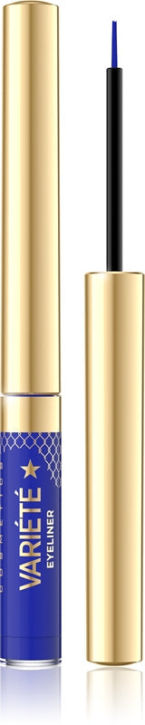 Eveline Cosmetics Variété Delineador De Ojos Waterproof De Larga Duración Color 07 Azul Eléctrico 2.8 Ml