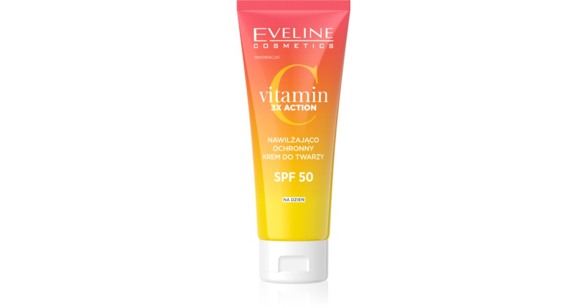 Eveline Cosmetics Vitamina C 3X Acción Crema De Día Hidratante Spf 50 30 Ml