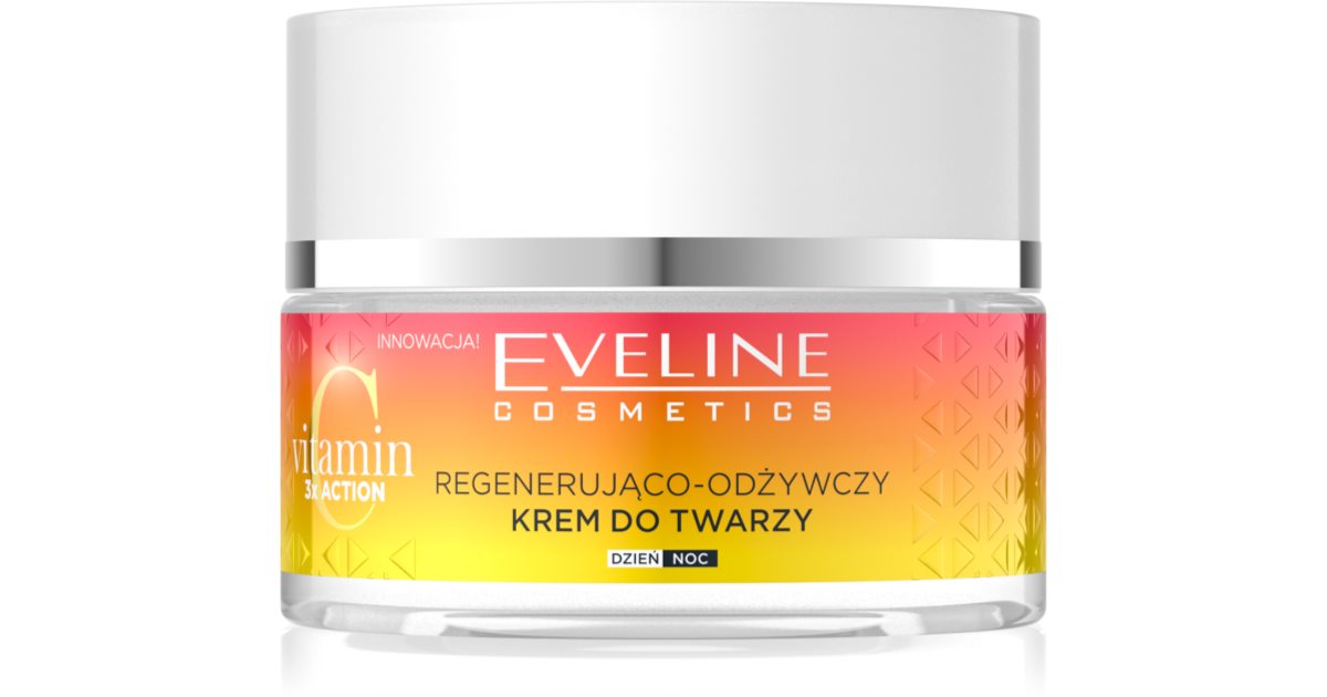 Eveline Cosmetics Vitamina C 3X Acción Crema Nutritiva Regeneradora 50 Ml