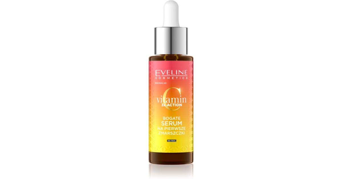 Eveline Cosmetics Sérum de nuit à la vitamine C 3X Action pour femme Prime Rides 30 ml