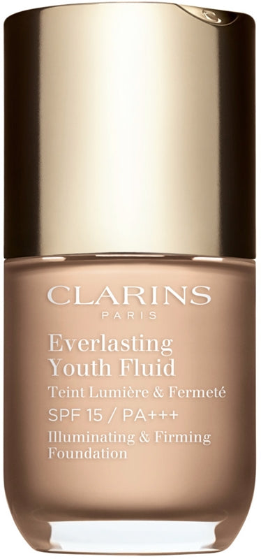 Clarins Everlasting Youth Illuminating Foundation Fluid SPF 15 Color 102.5 Porcelain 30 ml