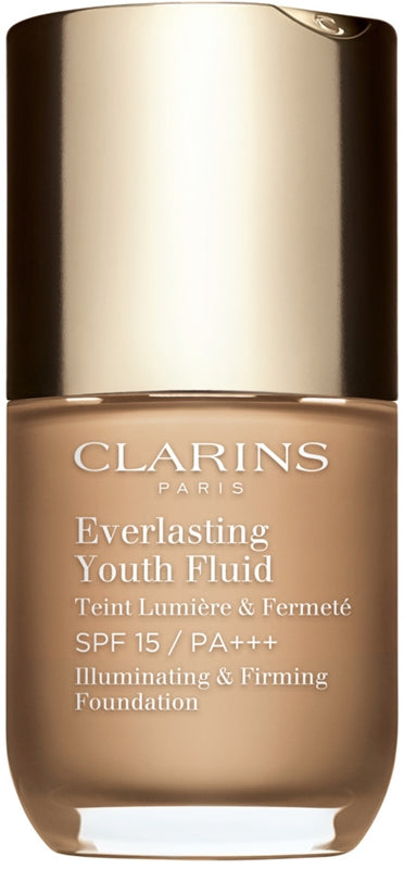 Clarins Everlasting Youth Illuminating Foundation Fluid SPF 15 Farge 111 Toffe 30 ml