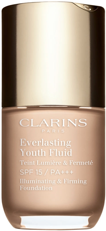 Clarins Everlasting Youth Illuminating Foundation Fluid SPF 15 Color 100 Lily 30 ml