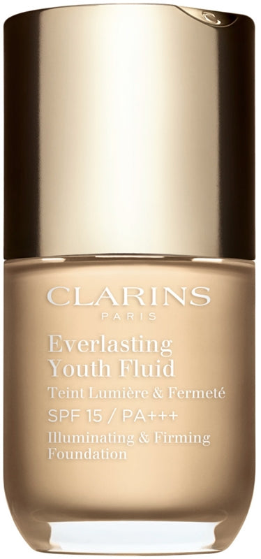 Clarins Everlasting Youth Illuminating foundation fluid SPF 15 color 100.5 Cream 30 ml